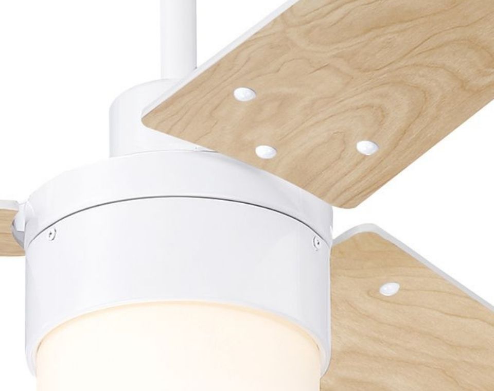 מאוורר תקרה דקורטיבי 42" | דגם Talia | לבן | כולל גוף תאורה מובנה