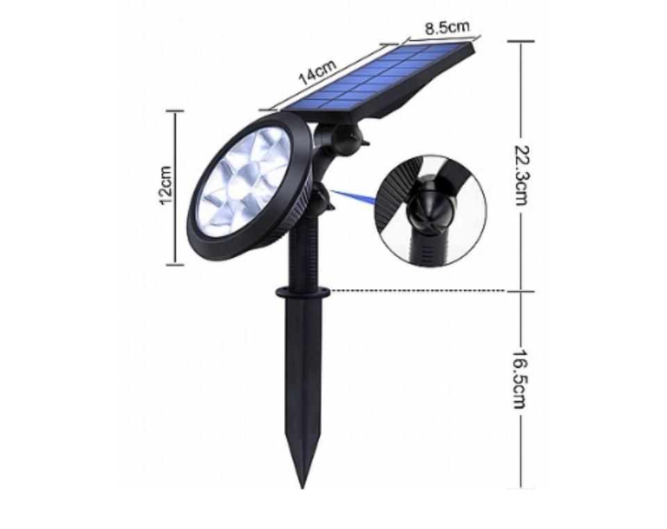 סט ספוט לד סולארי מחליף צבעים | 4 יח'