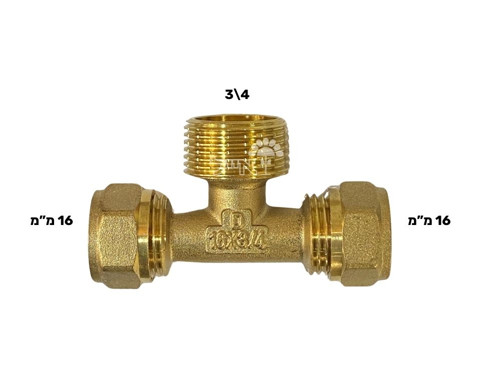 הסתעפות הברגה חיצונית פקס | 16x3\4 מ"מ | HIPE-X