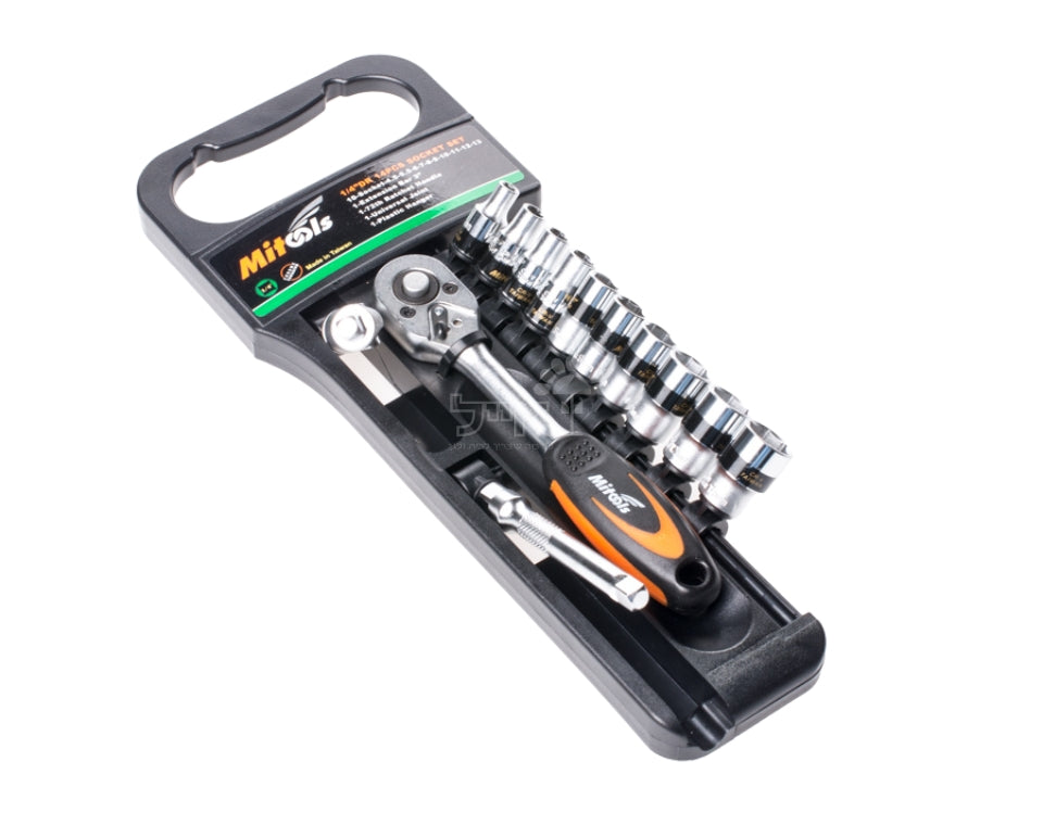 סט בוקסות דרייב "1/4 | 4.5-13 מ"מ | 14 חלקים