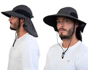 כובע רחב שוליים | אפור כהה | Adventure Hat