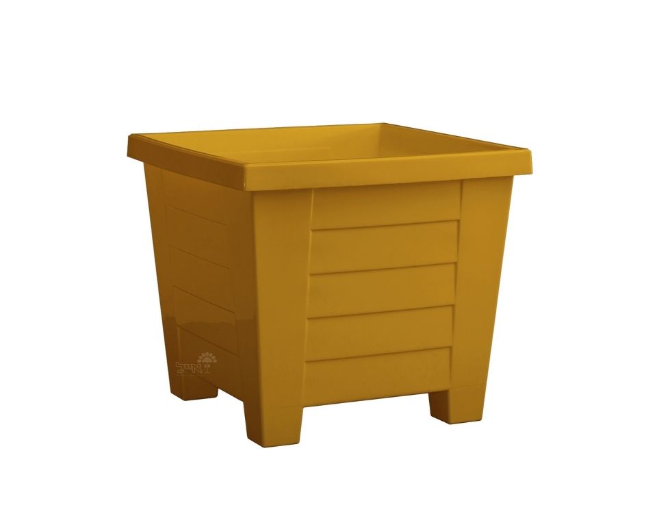 עציץ כנען ריבועי | חרדל | 56X56