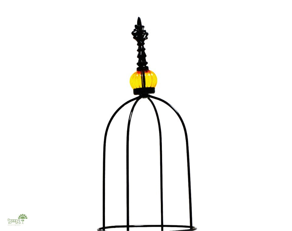 זוג מתקני הדליה לתמיכת צמחים | 100 + 80 | דגם 003 | שחור