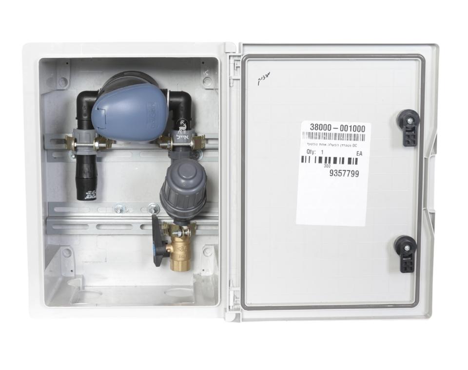 ארון השקיה חד קווי | DC מופעל ע״ סוללה