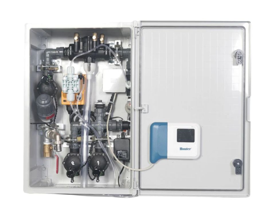 ארון השקיה 2 הפעלות עם מערכת דישון חשמלית כולל מחשב WIFI האנטר | AC מופעל ע״י חשמל