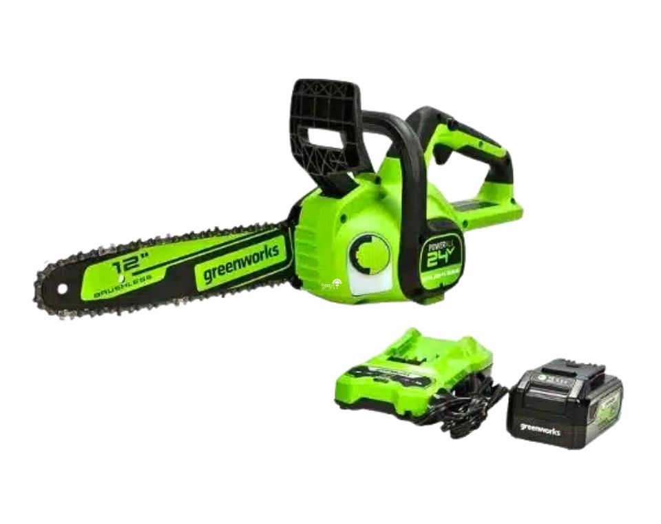 מסור שרשרת 24V "12 | סוללה 4Ah + מטען