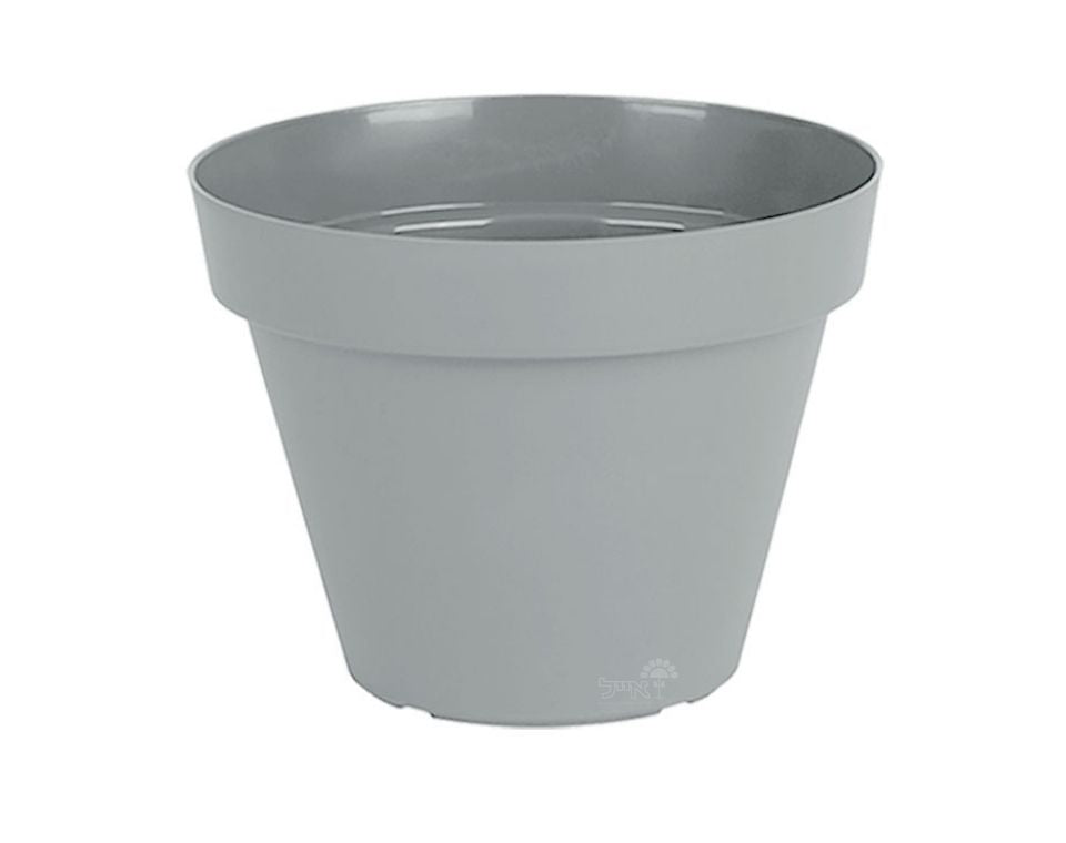 עציץ אביב | אפור בהיר | קוטר 35 ס"מ