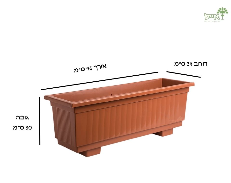 אדנית תבור | טרקוטה | 96 ס״מ