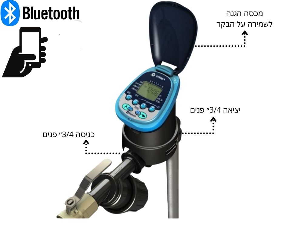 בקר מחשב השקיה גלקון 7101 3/4 צול (BT) | גלקון