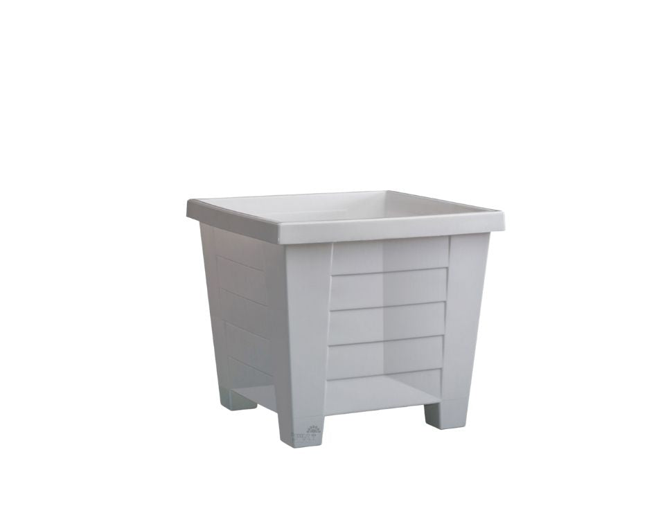 עציץ כנען ריבועי | לבן | 27X27