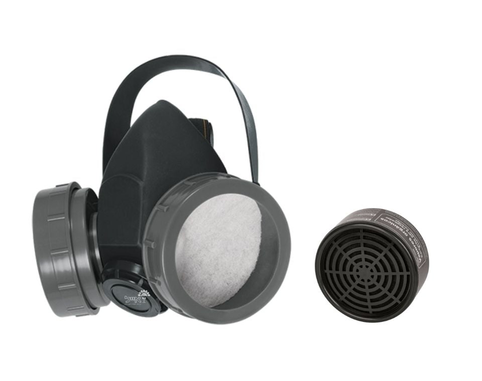 מסכת ריסוס + פילטר | שני פילטרים