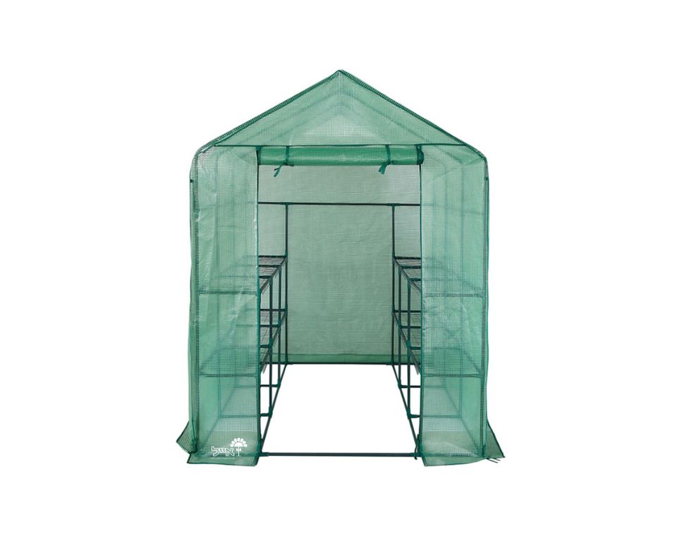 חממה ביתית הכוללת מדפים וכיסוי | דגם 1610 | 143×213 | ירוק