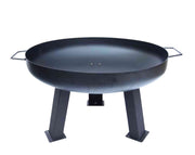 מדורת גן מברזל + רשת גריל | 80X35 | מידה XL | שחור