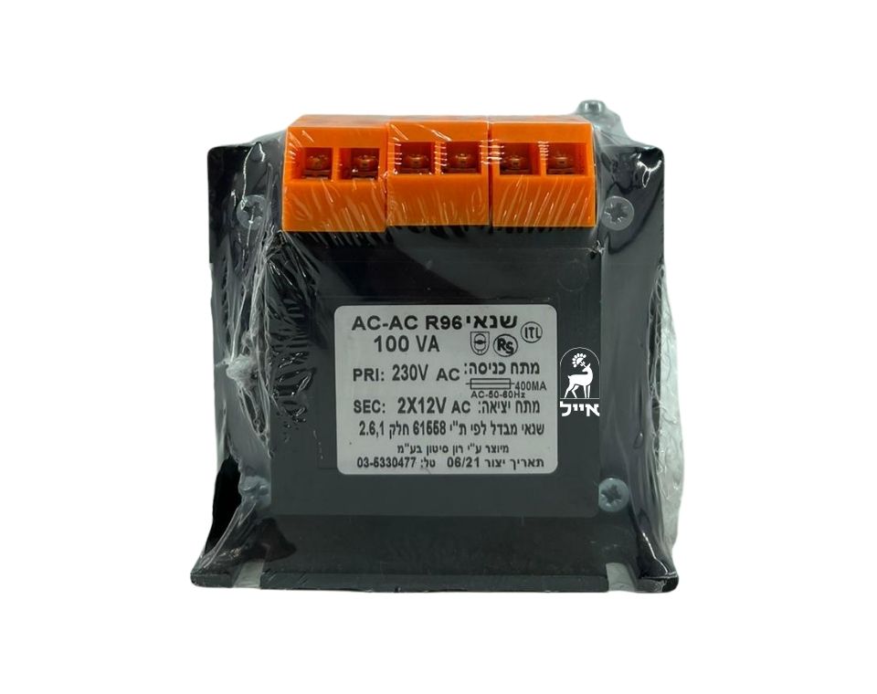 שנאי מבדל | AC 220V-12V | 100VA