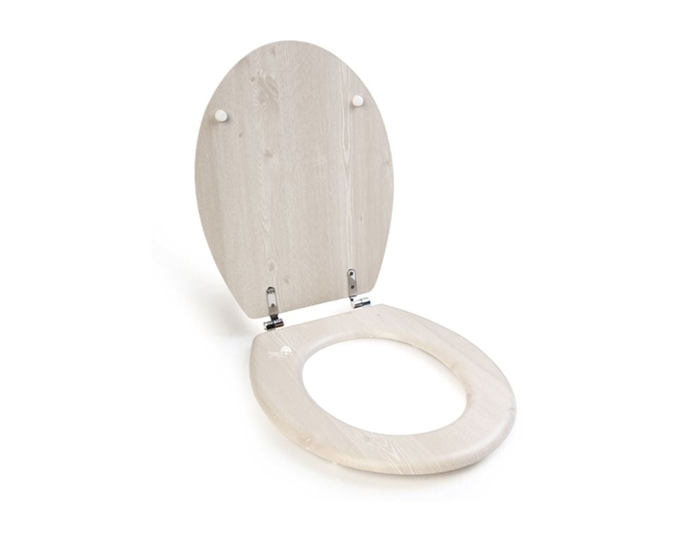 מושב אסלה לבן פרקט | מידות 370X435 מ"מ