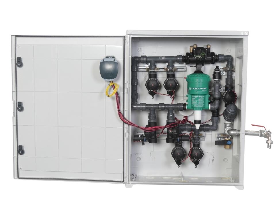 ארון השקיה 6 הפעלות עם מערכת דישון | DC מופעל ע״י סוללות