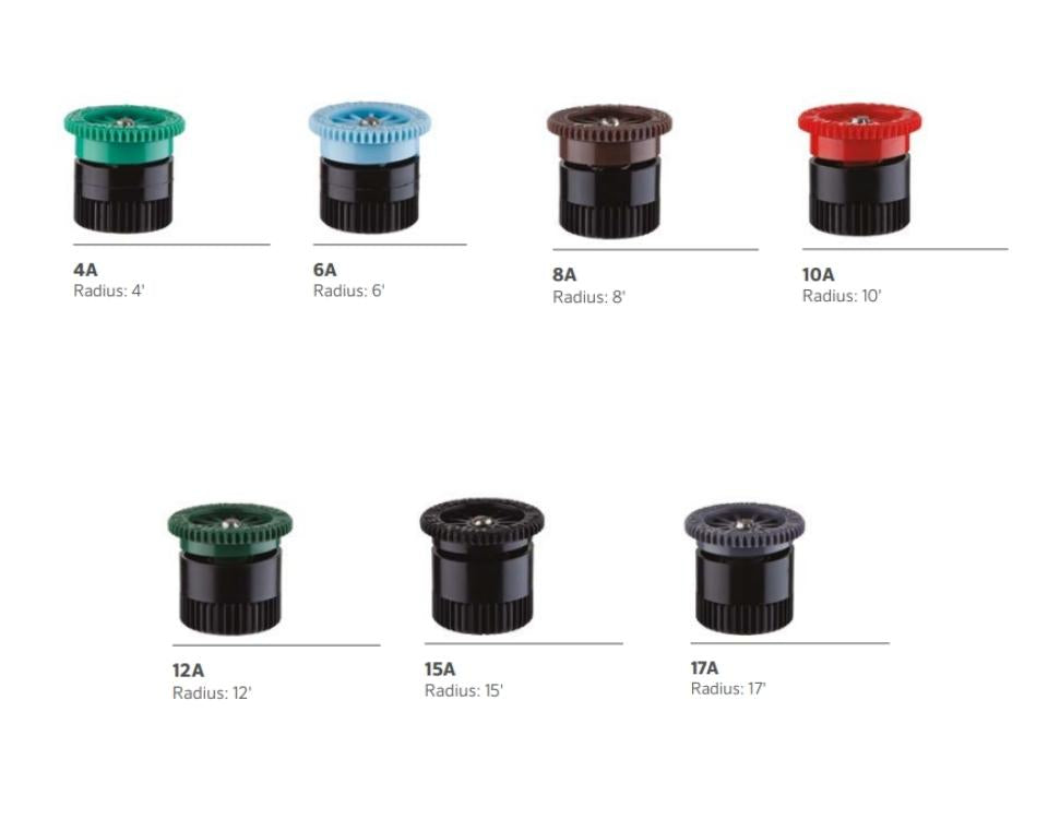 מתז גיחה 17A | גובה 10 ס"מ | רדיוס 5.1 מטרים