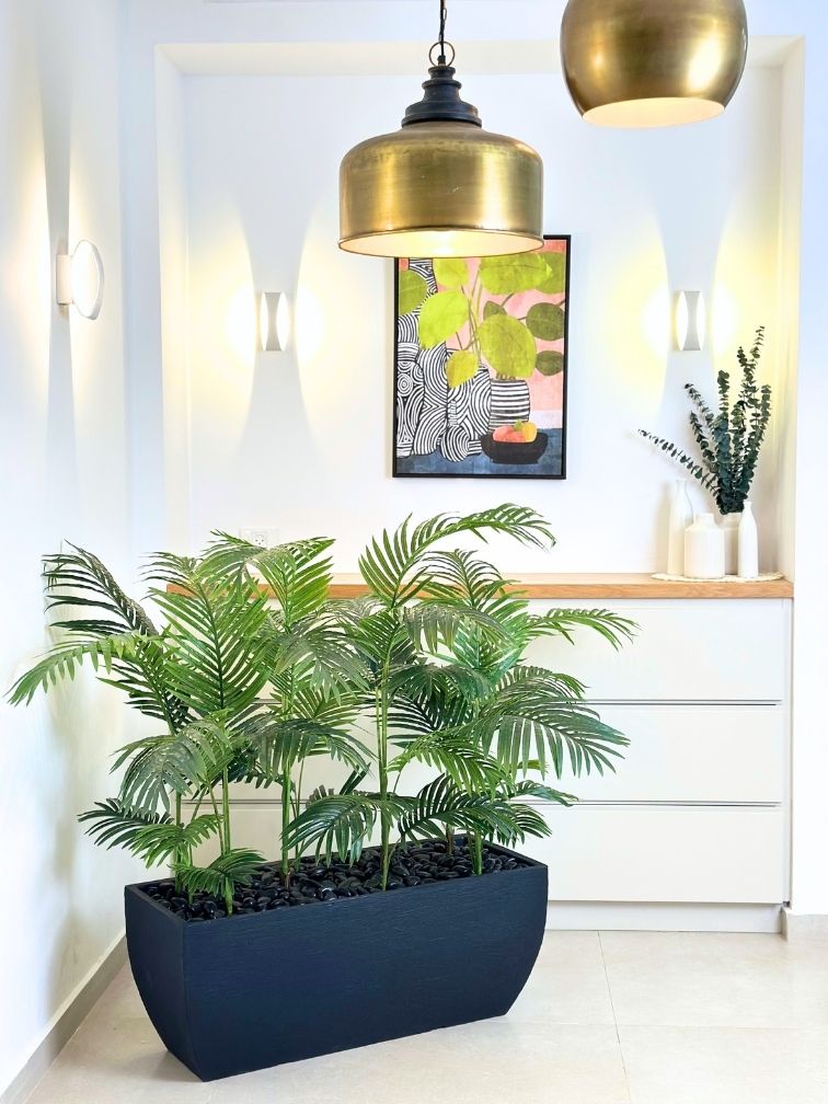 עציץ מלאכותי דקל | באדנית גונדולה גדולה | גובה 1.30 מטר