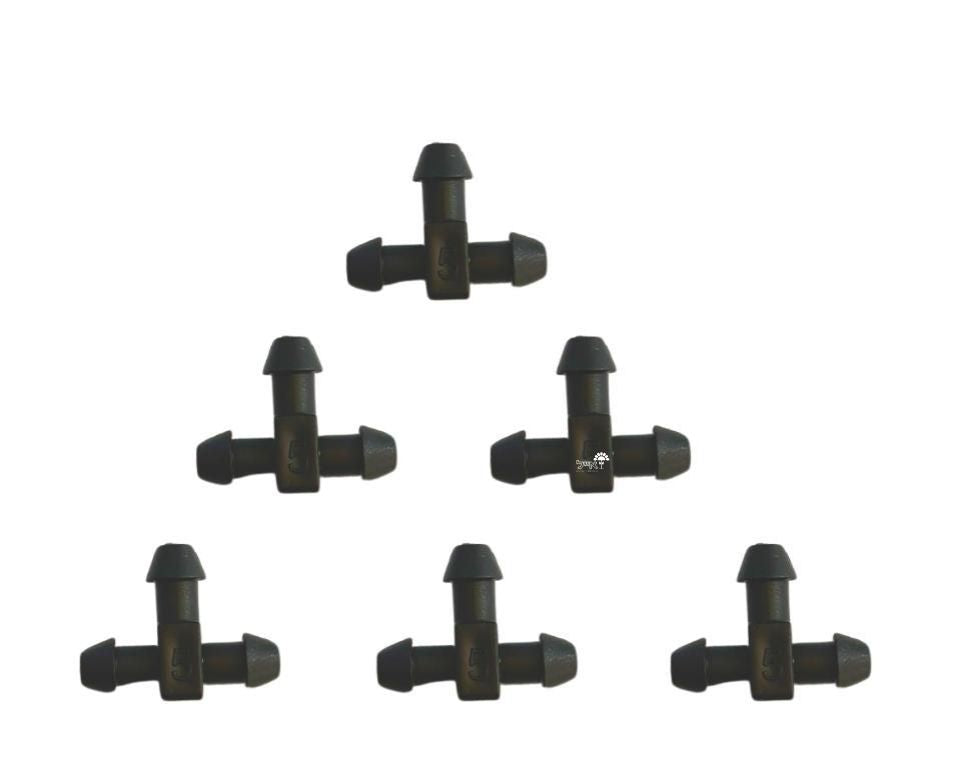 טי לצינור 7\4" | 50 יחידות | שחור