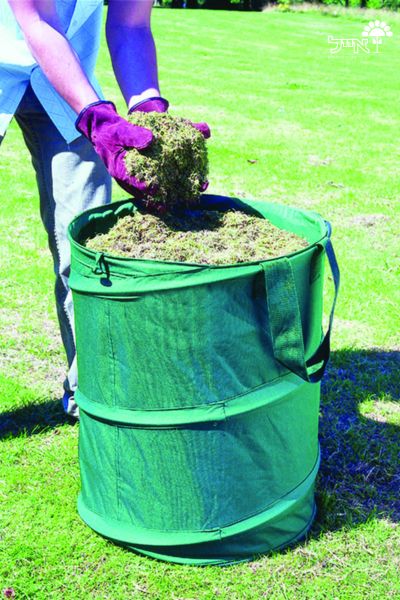 פח עגול מתקפל רב-פעמי לעבודות גינה | ירוק | 69X55