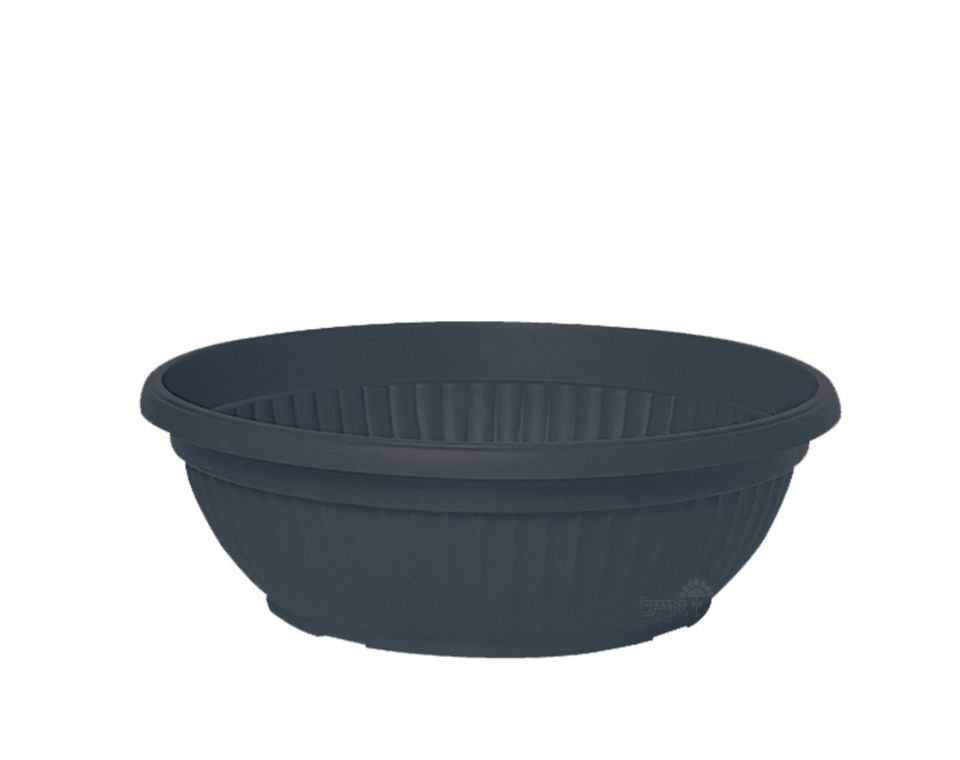 קערה דמוי חרס פסים | פחם | קוטר 45 ס״מ