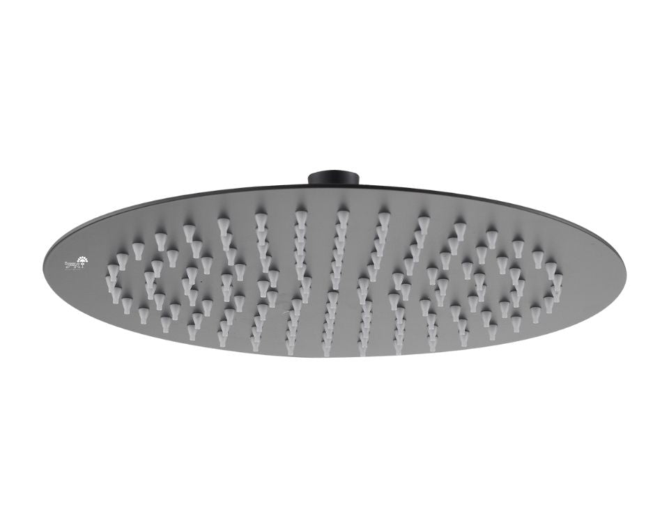 ראש מקלחת יוקרתי נירוסטה | 25 ס"מ | שחור