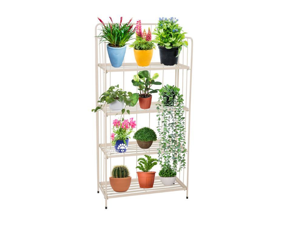 מעמד ברזל לעציצים | 4 קומות | דגם 71000690 | 118X58 | בז'