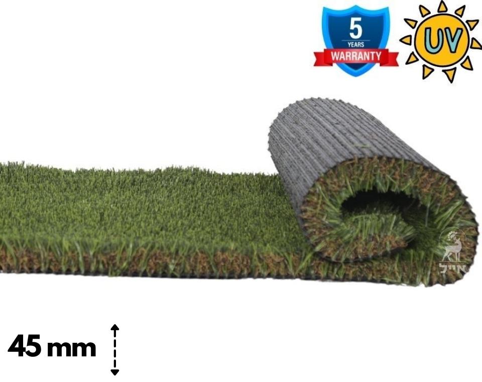 דשא סינטטי לפי מידה | דגם "אולימפוס" | רוחב 2/3/4 מטר | 45 מ"מ
