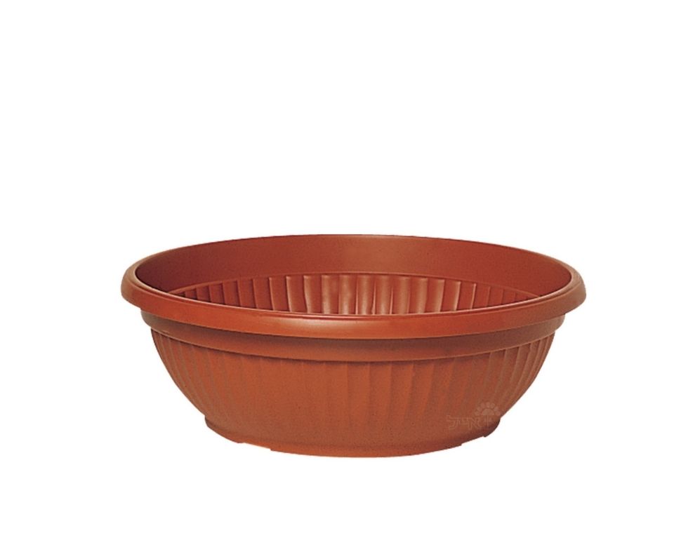 קערה דמוי חרס פסים | טרקוטה | קוטר 45 ס״מ