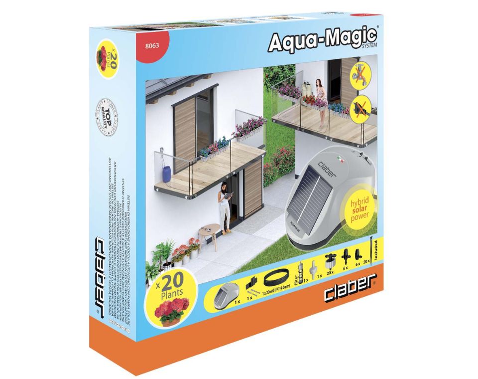 מערכת השקיה סולארית | ללא צורך בברז מים או בחשמל | אקווה-מג'יק | 8063