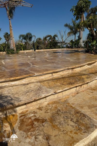 אבן מדרך טרוונטין | גודל מוערך 60X115 ס"מ