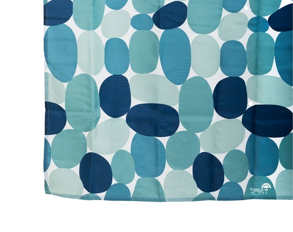 וילון אמבטיה חלוקי נחל | מידות 120X180