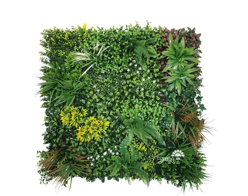 קיר ירוק מתכוונן - עלה משולב צבעוני משתרע | 50/50 ס״מ