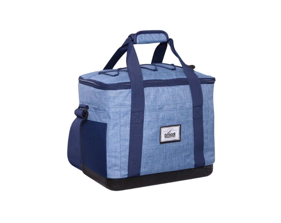 צידנית 26 ליטר | צבע ג'ינס | תחתית קשיחה | OUTDOOR