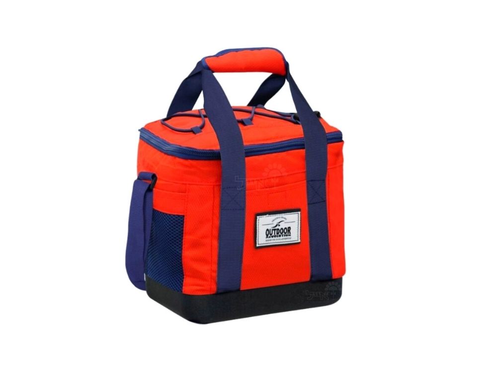 צידנית 12 ליטר | צבע אדום | תחתית קשיחה