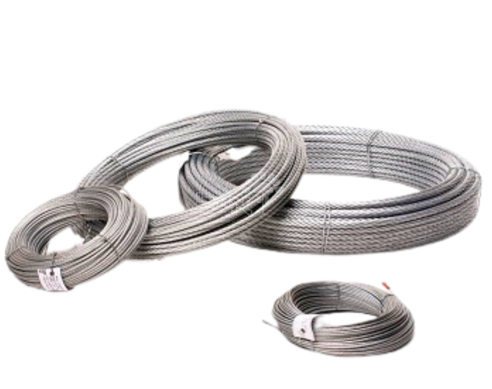 כבל פלדה מבנה 2 מ"מ | 50 מטר | 6X7