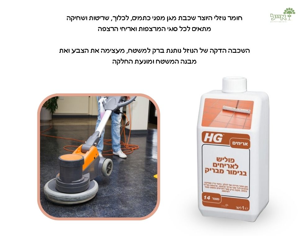 פוליש לאריחים | גימור מבריק | 1 ליטר