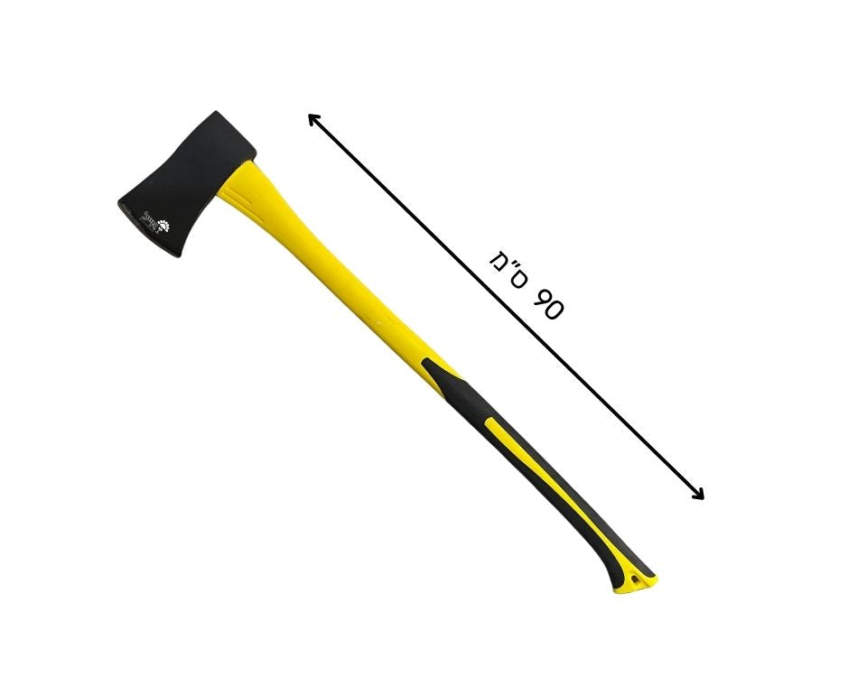 גרזן ביקוע עם ידית פייבר