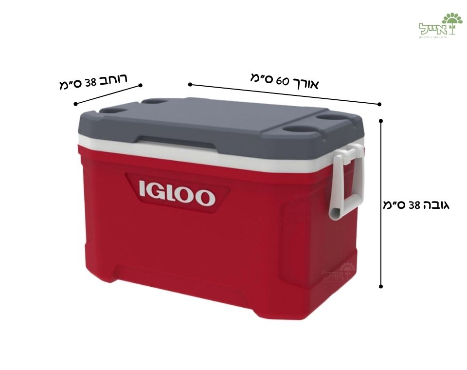 צידנית קשיחה | אדום | 49 ליטר | Latitude